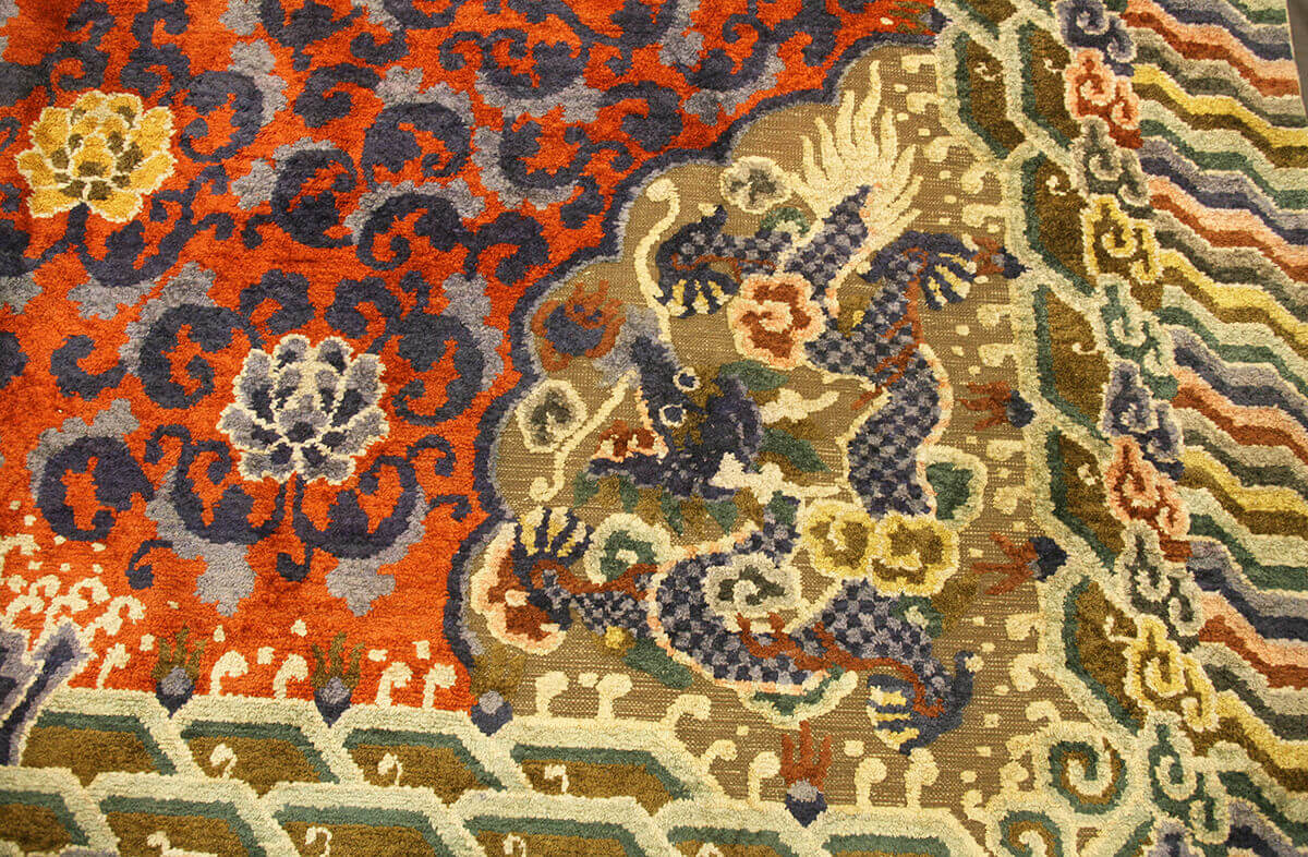 Tapete Chinês Antigo Imperial Palace Rug, Chinês, Seda & Metal (YU YANG) n°:54587294
